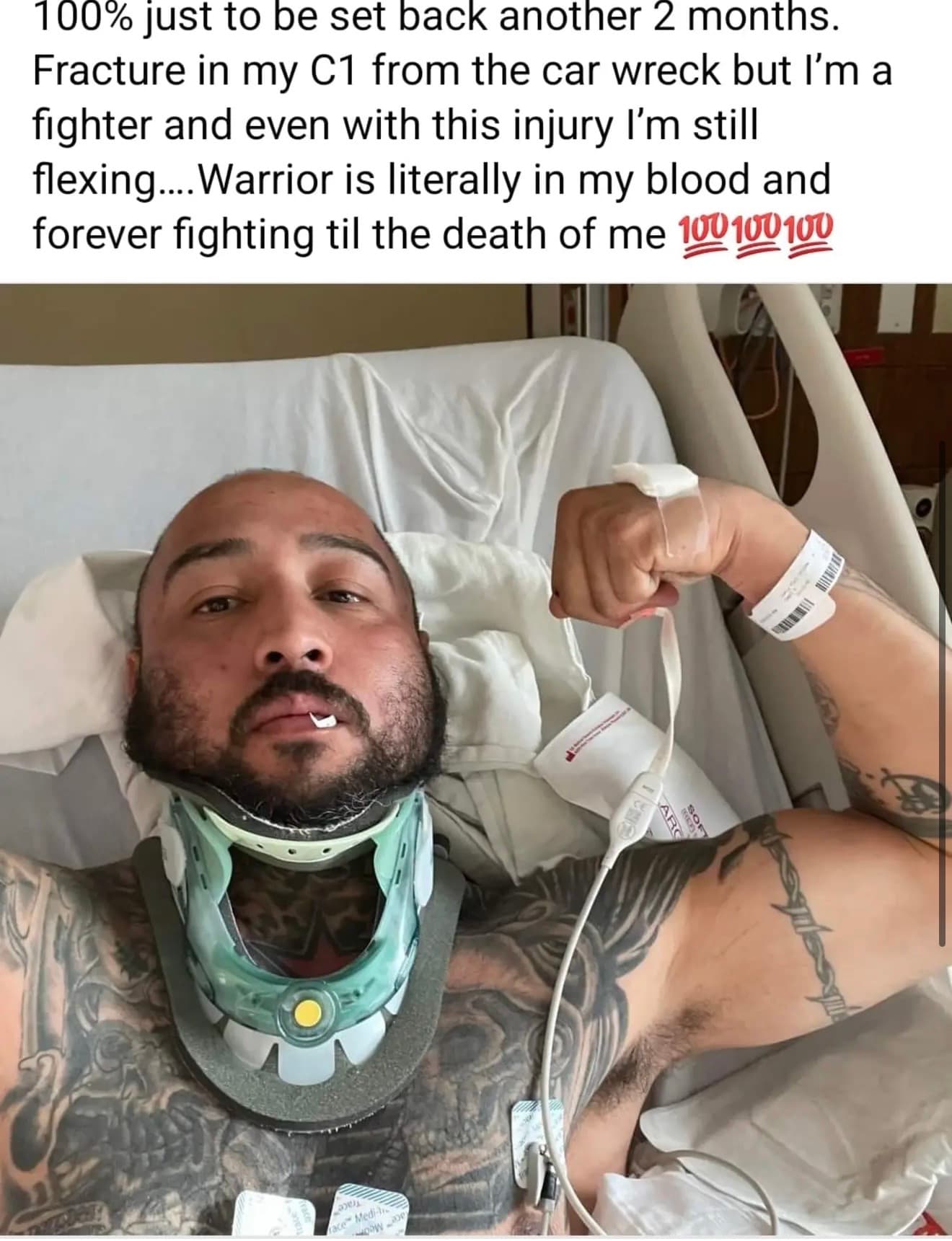 John Martinez recovering from car accident
